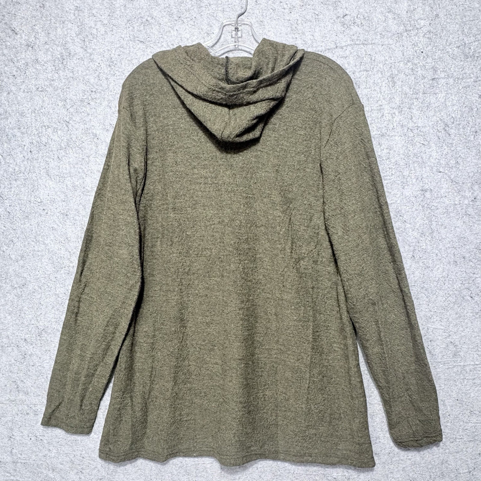 Appalachian Gear Co 100% Alpaca Hoodie Women's L Olive Usa Made Hiking — image 5 of 8